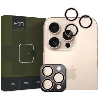 iPhone 17 Pro Max - HOFI kameralencse sivatagszínű titán védőkeret