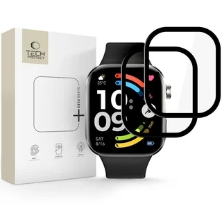 Xiaomi Redmi Watch 6 - okosóra flexi üvegfólia fekete kerettel (2db) 