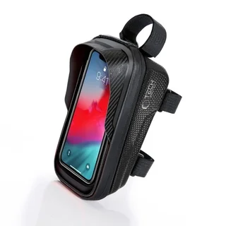 Biciklis tartó Tech- Protect V2 M - univerzális kerékpárra szerelhető, fekete telefon tartó