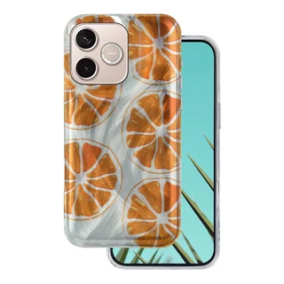 Telefontok Honor 600 Lite 5G - Ultra Trendy Summer - narancs mintás hátlap tok
