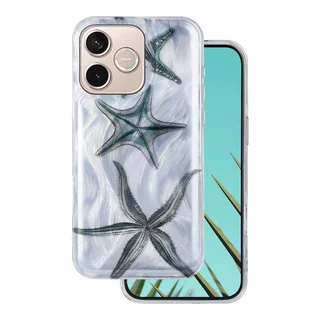 Telefontok Honor 600 Lite 5G - Ultra Trendy Summer - tengericsillag mintás hátlap tok