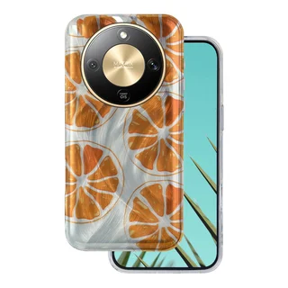 Telefontok Honor Magic8 Lite - Ultra Trendy Summer - narancs mintás hátlap tok