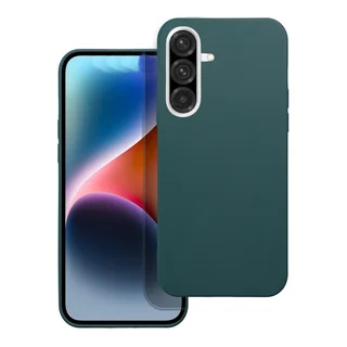 Telefontok Samsung Galaxy S26 FE - sötétzöld szilikon hátlap tok