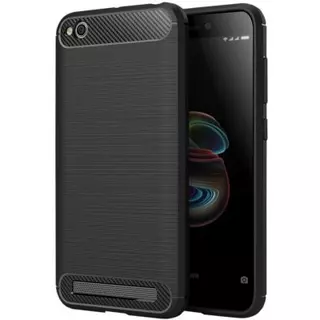 Telefontok Xiaomi Redmi 5A Carbon - Fiber fekete szilikon tok