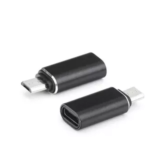 Adapter: TYPE-C - Micro USB fekete adapter