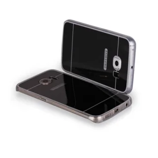 Telefontok Samsung Galaxy S6 G920 - fekete tükrös szilikon hátlap tok
