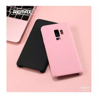 Telefontok Samsung G965 Galaxy S9 Plus - Remax RM-1613 rózsaszín matt szilikon tok