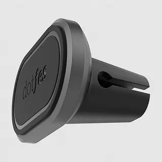 Autós telefontartó: Dotfes F02 szellőző nyílásra csiptethető fekete prémium mágneses autós tartó