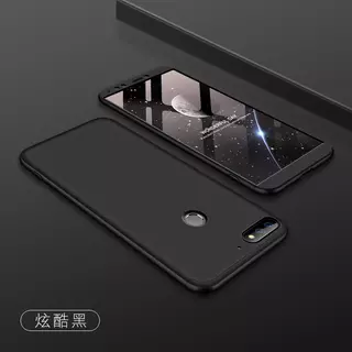 Telefontok Huawei Y7 (2018)/Y7 Prime (2018)/Honor 7C hátlap - GKK Protection 3in1 - fekete