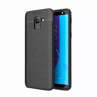 Telefontok Samsung Galaxy J6 J600 2018 - Licsi mintás szilikon tok fekete