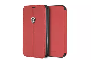 Telefontok IPhone XR Ferrari Kinyitható Könyvtok - Piros 
