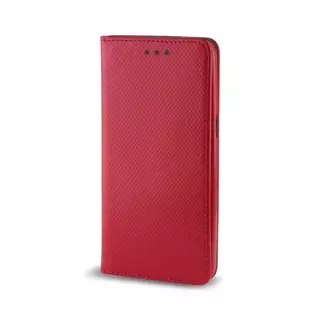 Telefontok iPhone 6/6S - piros mágneses szilikon keretes könyvtok