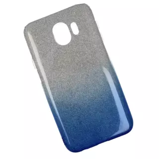 Telefontok Samsung J4 2018 - Gradient Glitter szilikon tok kék