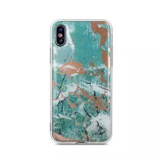 Telefontok Samsung J4+ (J4 Plus) 2018 - Zöld Marmur tok