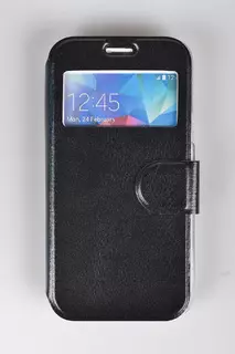 Telefontok Samsung galaxy S5 mini G800 - fekete S view + szilikon tok
