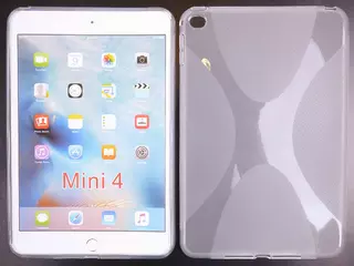 Tablettok iPad Mini4 - áttetsző szilikon tablet tok