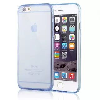 Telefontok iPhone 6 Plus / 6s Plus - ultravékony átlátszó szilikon tok kék