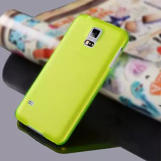 Telefontok Samsung Galaxy Note 4 - ultravékony műanyag tok citromsárga