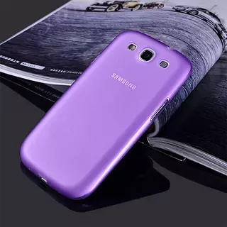 Telefontok Samsung Galaxy S3 - ultravékony műanyag tok lila