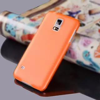 Telefontok Samsung Galaxy Note 4 - ultravékony műanyag tok narancssárga