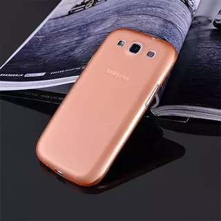 Telefontok Samsung Galaxy S3 - ultravékony műanyag tok narancssárga