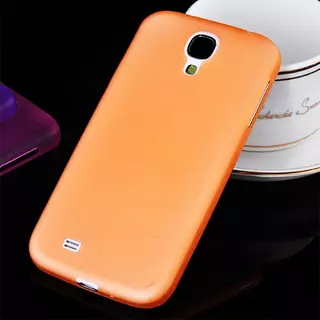 Telefontok Samsung Galaxy S4 mini - ultravékony műanyag tok narancssárga
