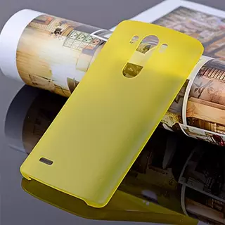Telefontok LG G3 - ultravékony műanyag tok citromsárga
