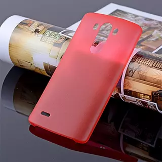 Telefontok LG G3 - ultravékony műanyag tok piros